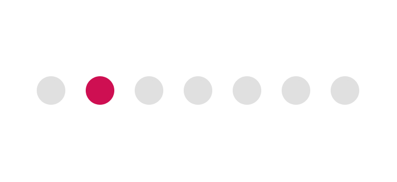 Un point rose au milieu d'un groupe de points gris, démontrant que l'on retient plus facilement celui qui a une caractéristique différente